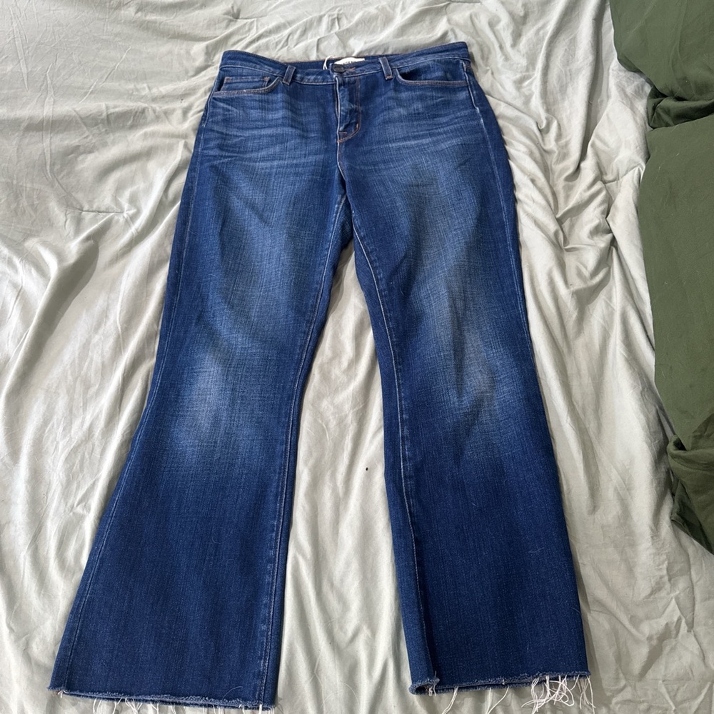 L'AGENCE Dark Blue Flare Jeans